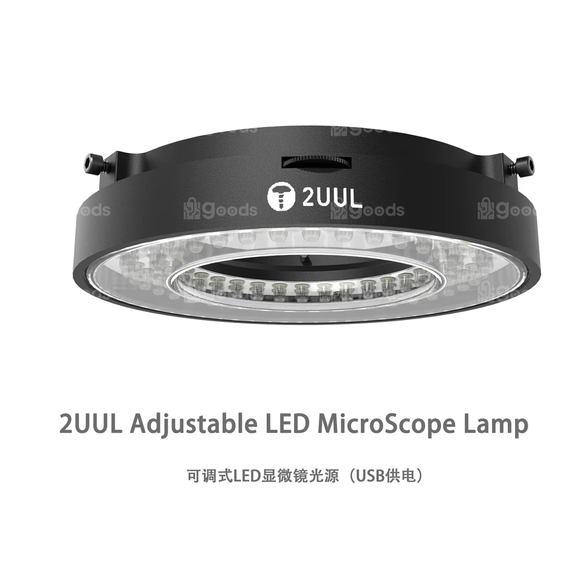 2UUL MS96 CPU Jump Wire Microscope Lamp, 96 LED Ring Light with Adjustable Angle & Brightness, Anti Glare for Clear View - Image 2