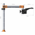 Amaoe AM-X3 Series 360-Degree Rotating Lift Adjustable Microscope Swing Arm Stand