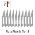 Surgical Blade No: 11 Includes 100 Blades (Silver) Surgical Scalpel  (Pack of 100) - Image 3