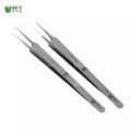 BST-19 Precision Tweezers Stainless Steel Straigh Flywire Tweezers Pliers with Fine Tip Supper Sharp Needle - Image 2