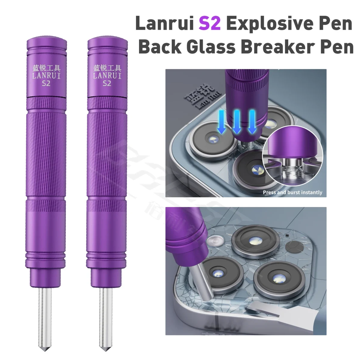 Lanrui S2 Explosive Pen Back Glass Breaker Pen - Image 2