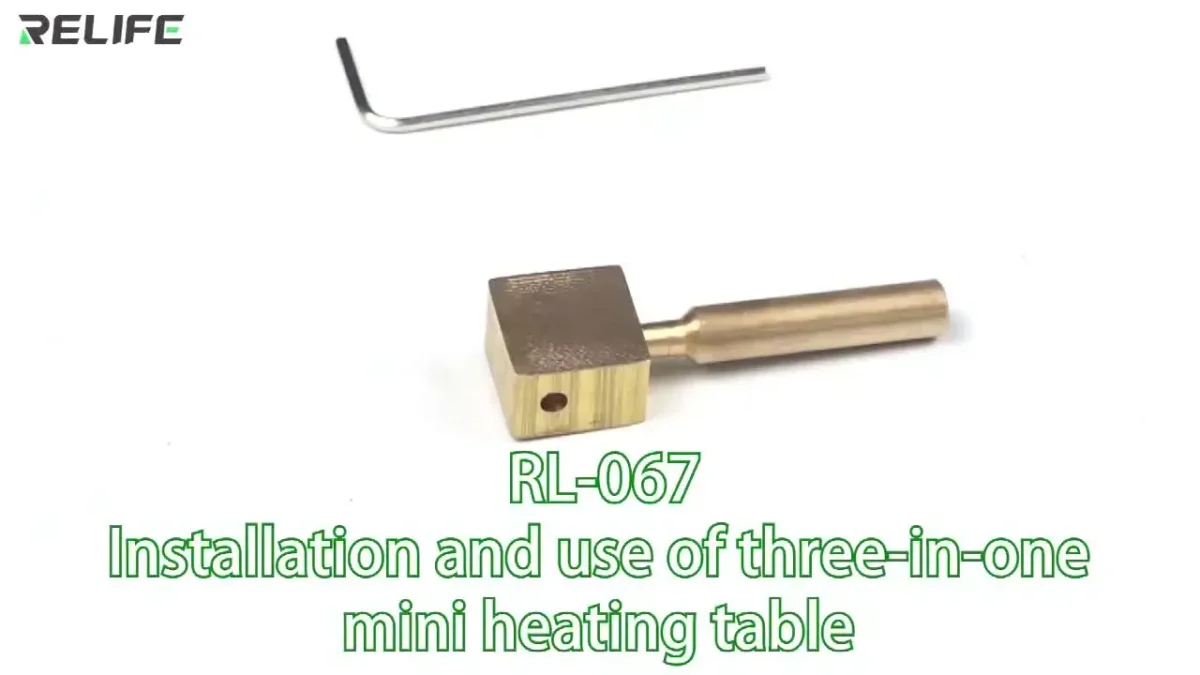 RELIFE RL-067 3 in 1 Mini Pure Copper Removable Universal Heating Table Soldering ID Disassembly Platform for 936 210 T12 Series - Image 3