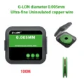 G-LON 0.005mm Ultra-fine Unenamelled Copper Wire for PCB Soldering Repair - 100M