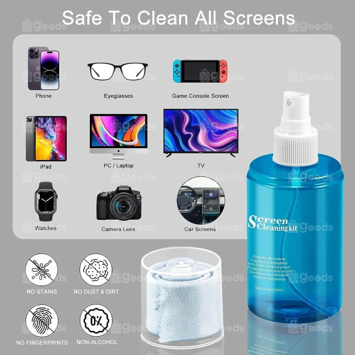 LCD Screen Cleaning Kit 200ml - Image 3