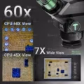2UUL MC7060-A1 7-60X Trinocular Microscope for PCB Micro-Work - Image 3