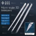 XZZ Micro Scale 3D Precision Tweezers (SS-11A / SS-11B / SS-11C - 0.01mm Tip)