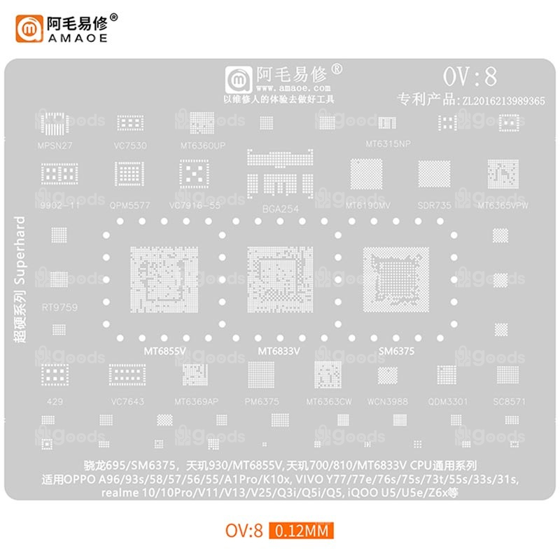 AMAOE Stencil-OV8 AMAOE Stencil-OV8 - Image 1