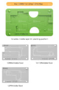 JTX-01 18-in-1 Silicone Reballing Platform Set for iPhone X to 14PM - Image 9