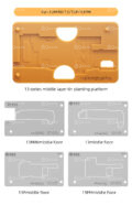 JTX-01 18-in-1 Silicone Reballing Platform Set for iPhone X to 14PM - Image 10