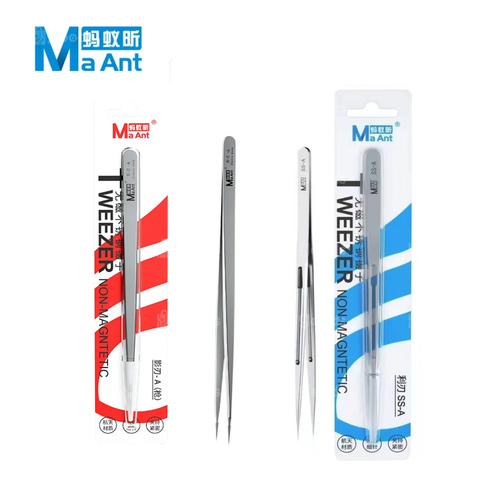 Preheating Full Station X-14PM (2) MaAnt Tweezers Anti-static SS-A A For Mobile Phone Repair (pince brucelle) - Image 1