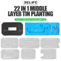 RELIFE RL-601T 22 in 1 iPhone X-15 Pro Max Reballing Stencil Kit