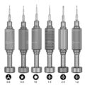 Mechanic iShell Max Mortar Mini Screwdriver Tools (6pcs/set) - Image 2