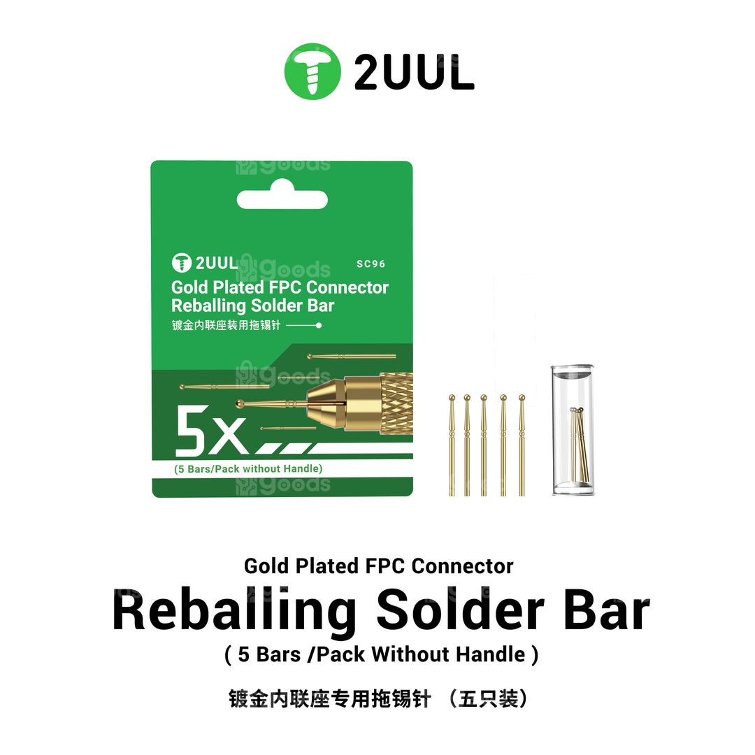 20250108-103054_1080x 2UUL SC96 Gold Plated FPC Connector Reballing Solder Bar (5 Bars/Pack without Handle) - Image 1