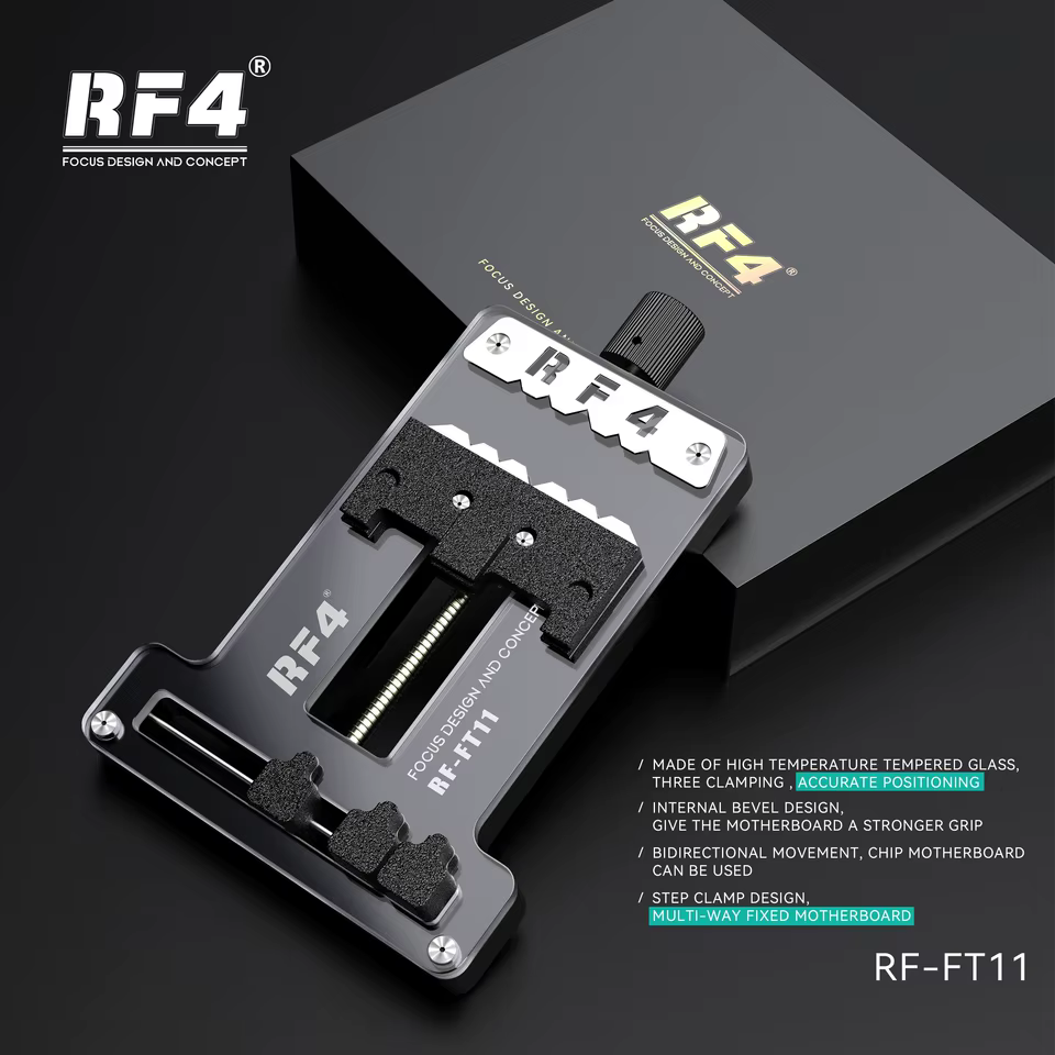 S3d71c6df51f749f788b48a777ec489f4k.jpg_960x960 RF4 RF-FT11 Multi-functional Three-Card Mobile Phone Motherboard IC Chips Repair Fixture - Image 1