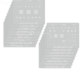 PACK STENCIL AMAOE SAM1-SAM20 (20 pieces)