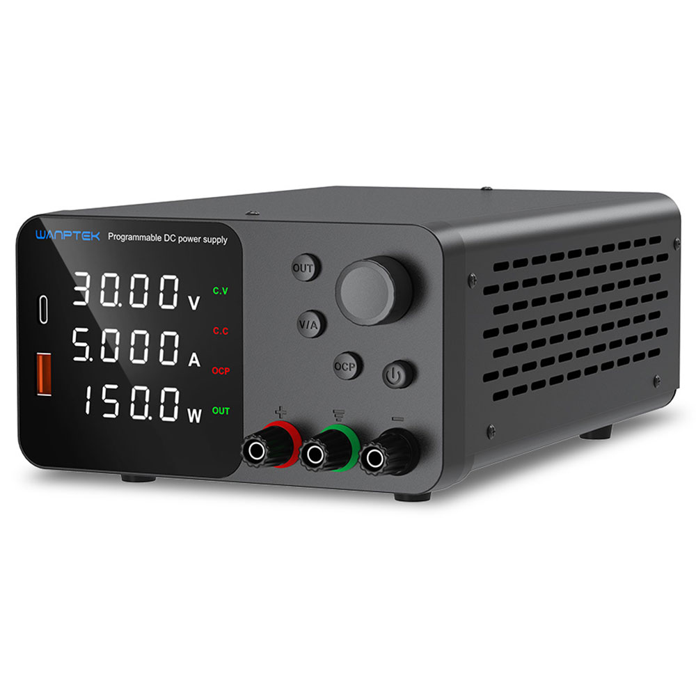WANPTEK-TPS305-Voltage-Regulator-Black-EU-Plug-523324-0 WANPTEK TPS305 Adjustable Regulated DC Power Supply - Image 1