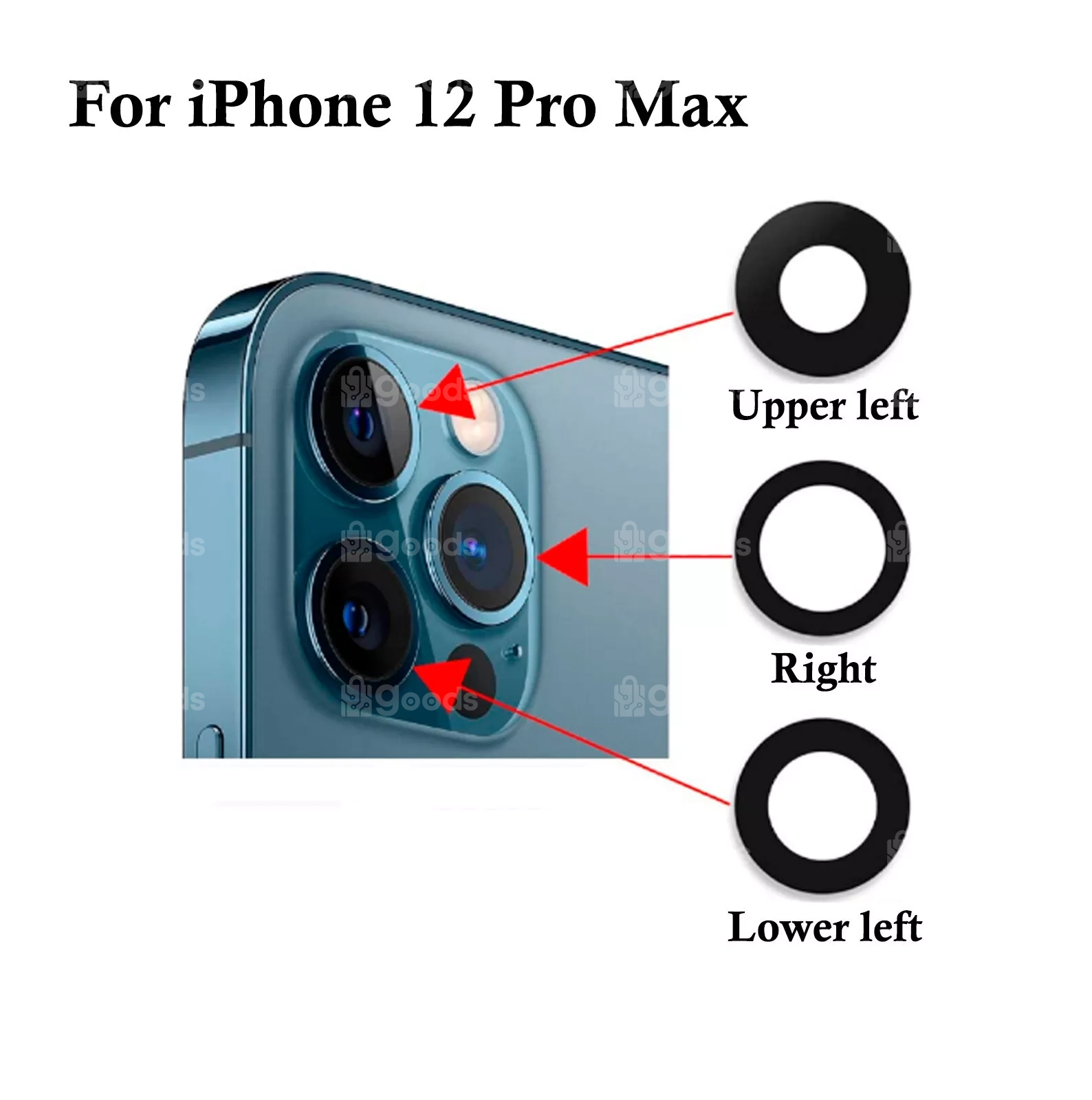 s-l1600 (5) REAR CAMERA GLASS FOR IPHONE 12 PRO MAX - Image 1