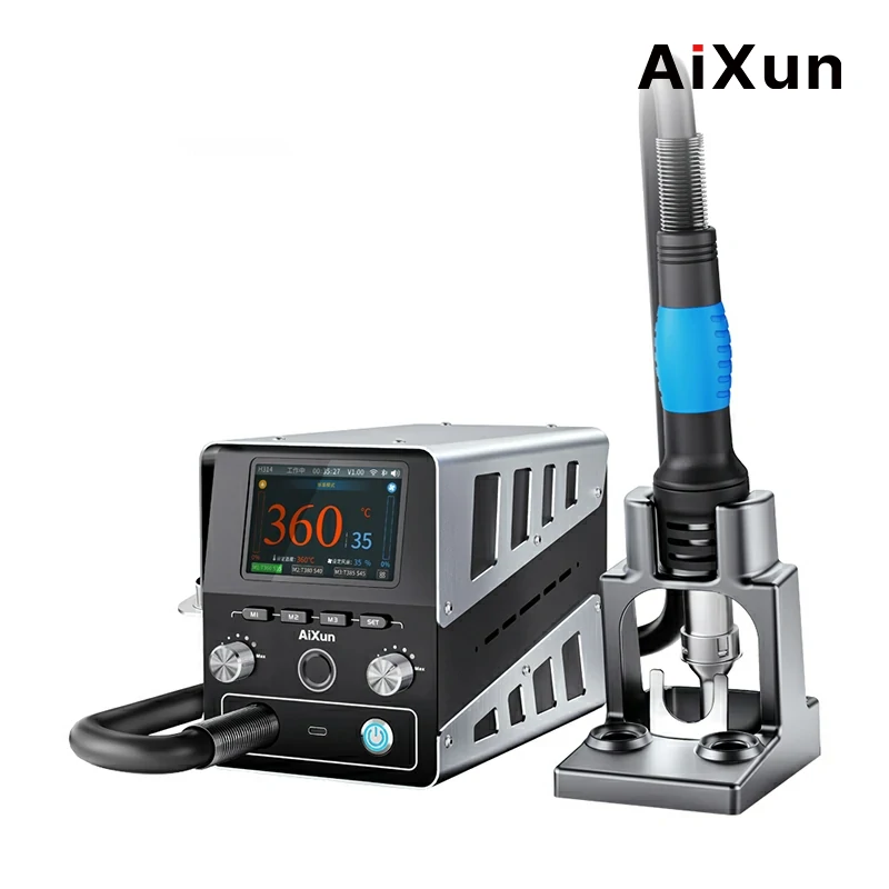 1720668493 H314 1400W Smart Hot Air Rework Station Heating Intelligent Rework Station For SMD BGA Repair - Image 1