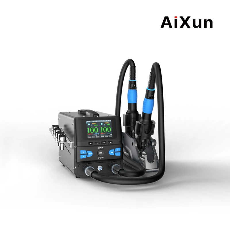 1747640292 H414D Dual Channel Hot Air Rework Station Hot Air Gun for BGA Rework - Image 1