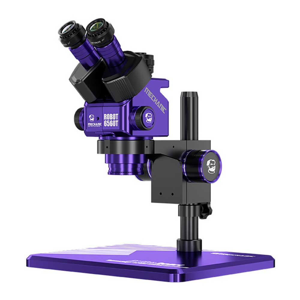 Mechanic-Robot-6560T-B11-Trinocular-Stereo-Microscope Mechanic ROBOT 6560T-B11 6.5-60X Trinocular Stereo Microscope - Image 1