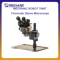 MECHANIC ROBOT 7060T Large Vision Trinocular Stereo Microscope WF10X25