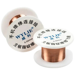 597690a Wylie WL-002 Extra-Fine 0.02mm Fly Wire for Mobile Phone Fingerprint Repair - Image 1