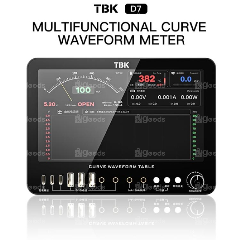 CURVE-WAVEFORM-SCREEN-TABLE-7-INCH-SCREEN TBK D7 Curve Waveform Meter: DC Power Supply, Soldering & Diagnostic Tool - Image 1