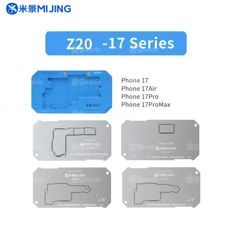 S85c9eff20837430485fb40052aaada2cg MiJing Z20 Module For iPhone 17/17AIR /17pro/17pro max Middle Layer Motherboard Reballing Soldering Platform With Stencil - Image 1