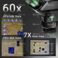 2UUL MC7060-A1 7-60X Trinocular Microscope for PCB Micro-Work - Image 3