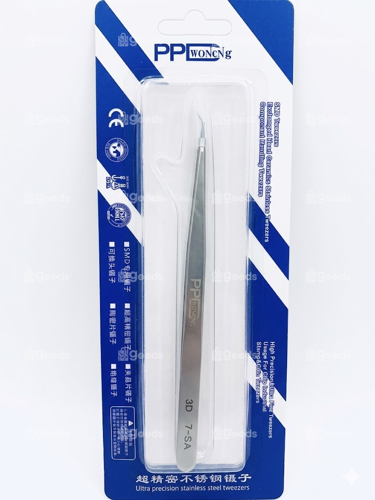 IMG_1308 PPD High Precision Stainless Steel Hand Polished 3D Fly Wire Tweezers for Motherboard Repair - Image 1