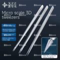 XZZ Micro Scale 3D Precision Tweezers (SS-11A / SS-11B / SS-11C - 0.01mm Tip)