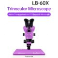 Luban LB-60X 6~60X Trinocular Stereo Microscope Support Diopter