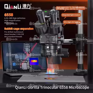 65558.X QIANLI 6558X Gorilla Industrial Trinocular Microscope for Phone Repair - Image 1