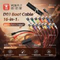 YCS-D03 16-in-1 Charging Boot DC Power Detection Cable for iPhone 8 to 17Pro Max / Various Android