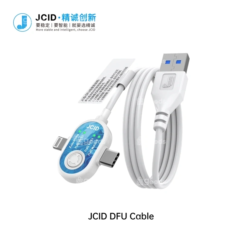DFU JCID DFU Cable DFU ✓ Works in powered-on / off / locked states ✓ Supports iPhone 8–17 series & selected iPads / Macs - Image 1